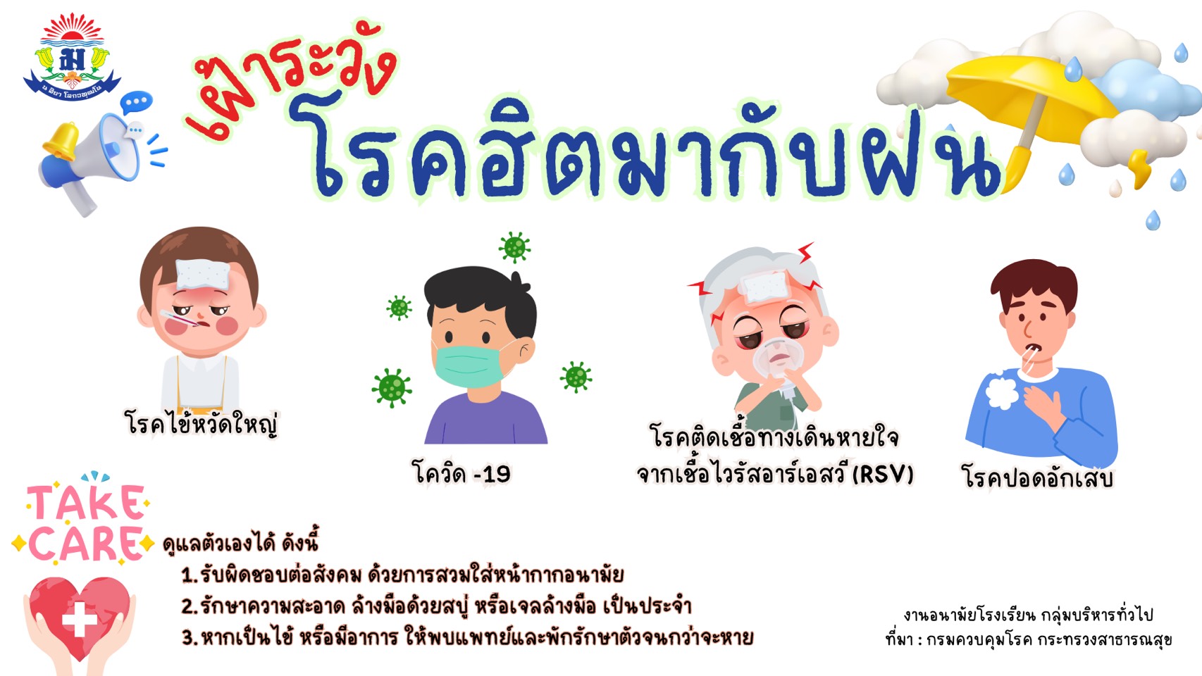 ข่าวสารจากงานอนามัย โรงเรียนเทพศิรินทร์